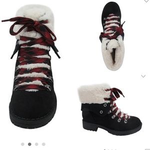 Size 7.5 & 8.5 | Pop | hiking booties | faux fur